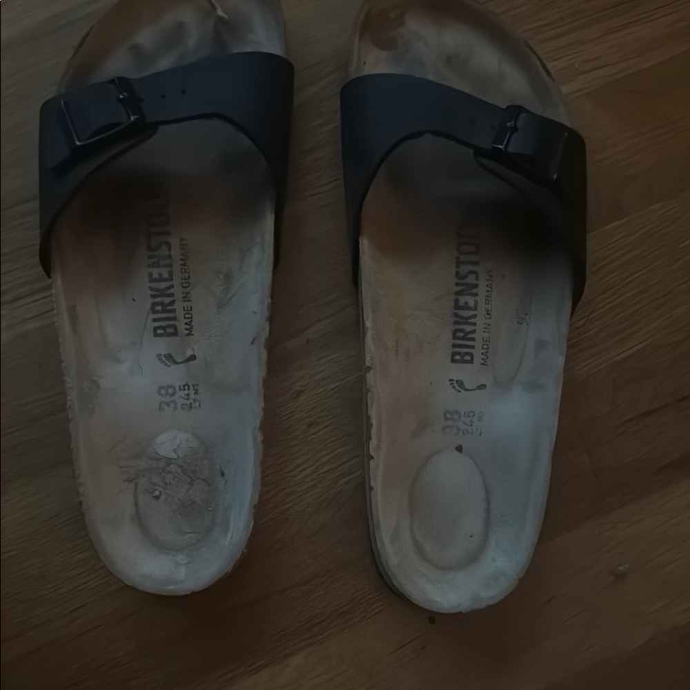 Birkenstock Madrid black Slide Sandals
